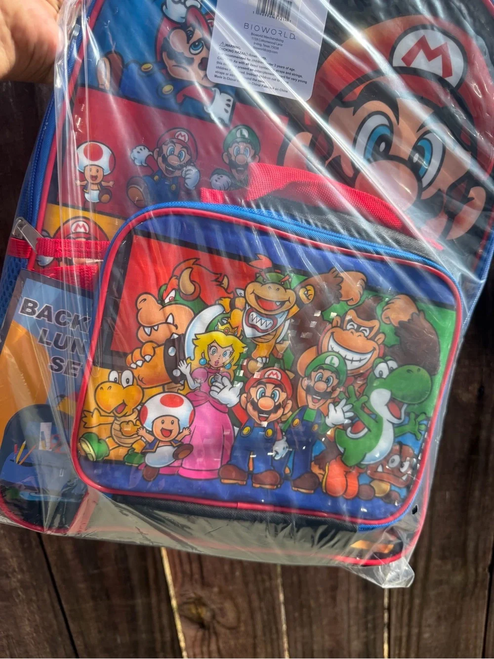 Boys Backpack Mario Bros Back to school